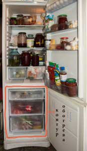 Расположение контура обогрева на примере холодильника Индезит.