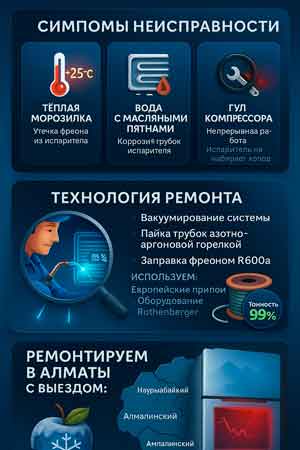 Ремонт испарителя холодильника